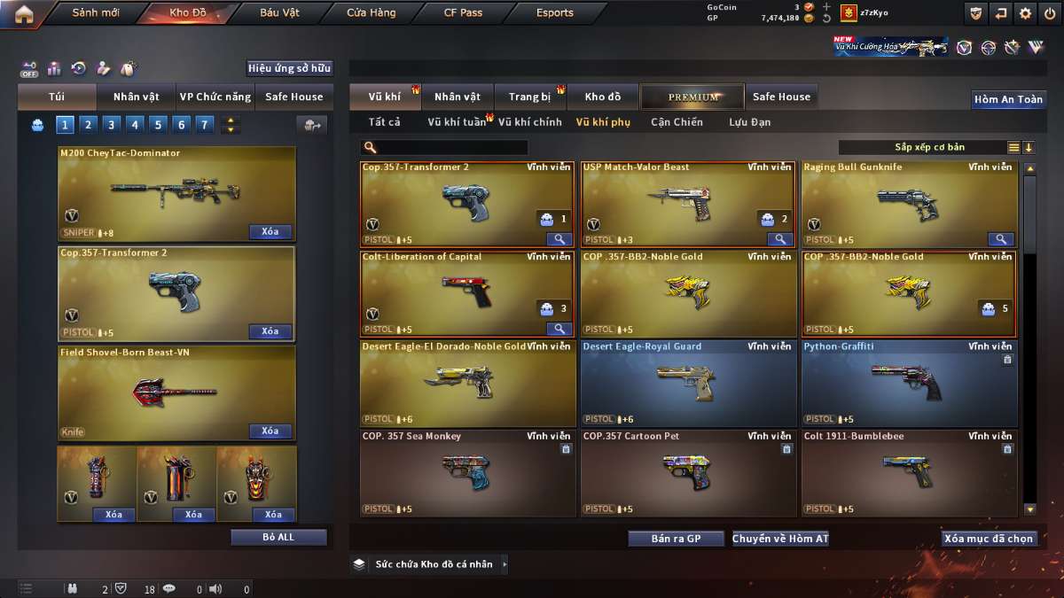 shop acc cf uy tin gia re